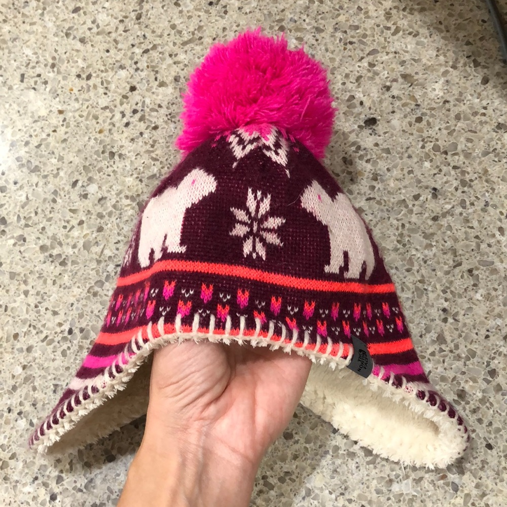 The North Face infants 6-24mo Pom Pom winter hat